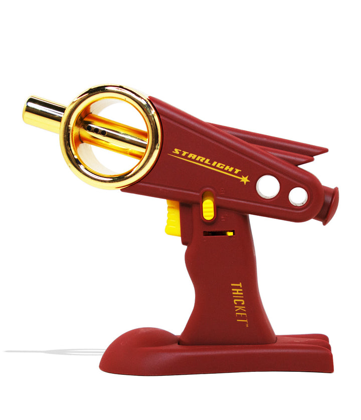 Red Thicket Spaceout Starlight Torch Front View With Stand on White Background