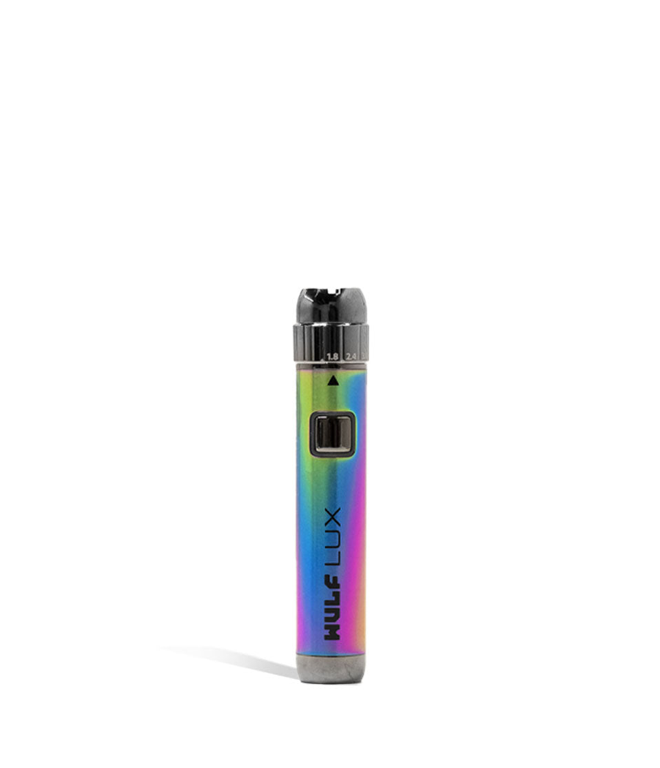 Full Color Wulf Mods LUX Cartridge Vaporizer Front View on White Background