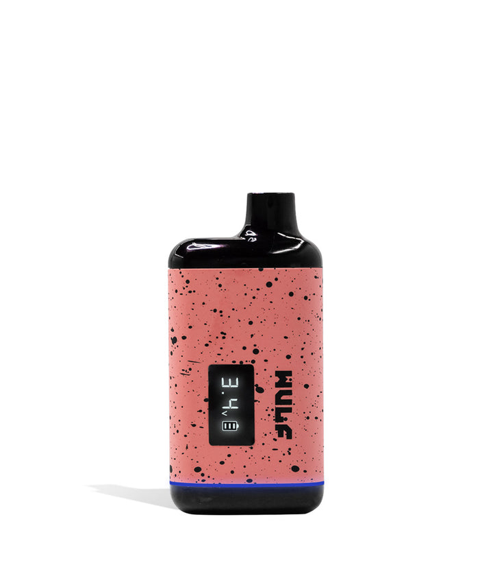 Pink-Black Spatter Wulf Mods Recon Cartridge Vaporizer on white background